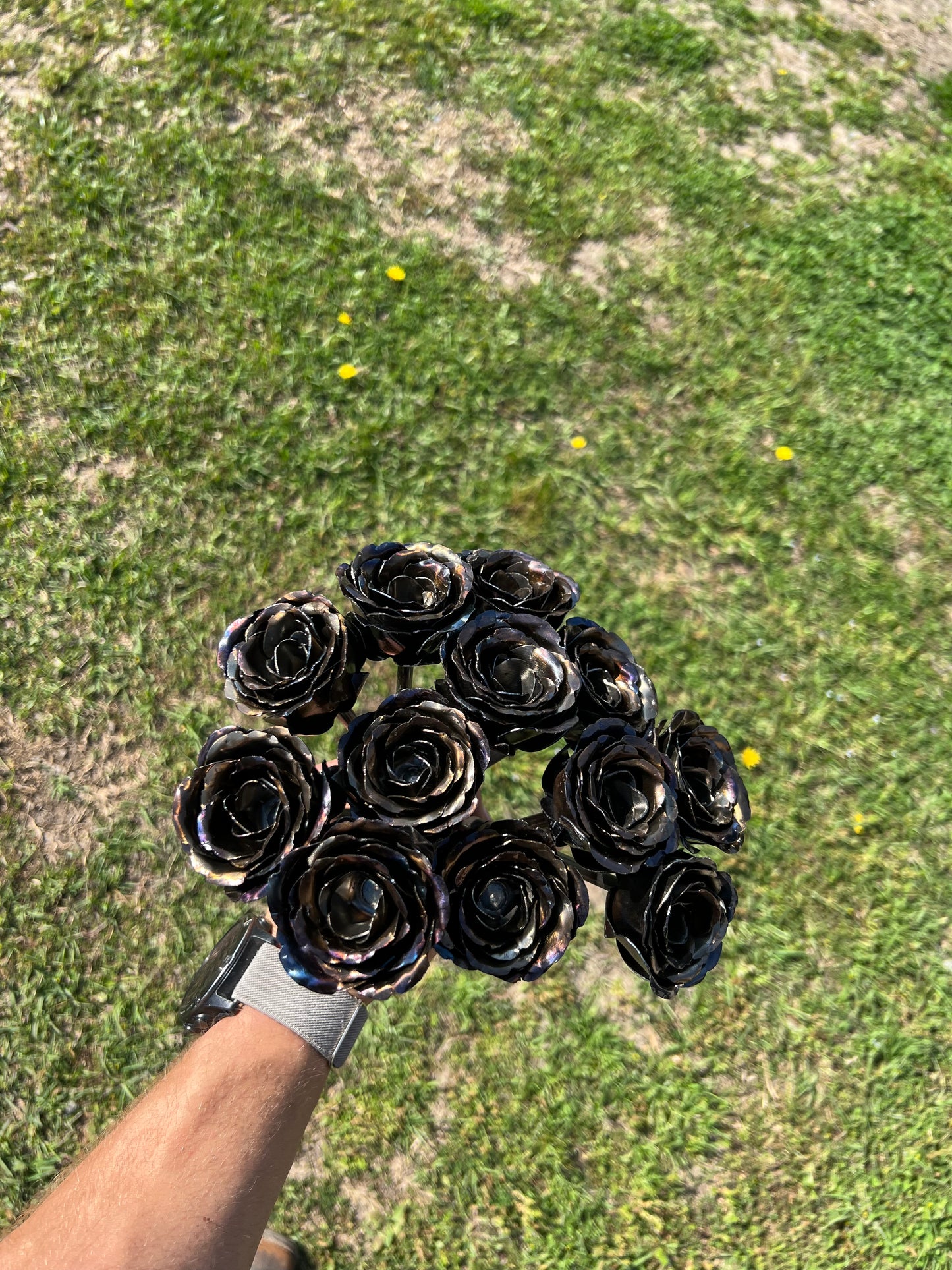Metal Rose Bouquet