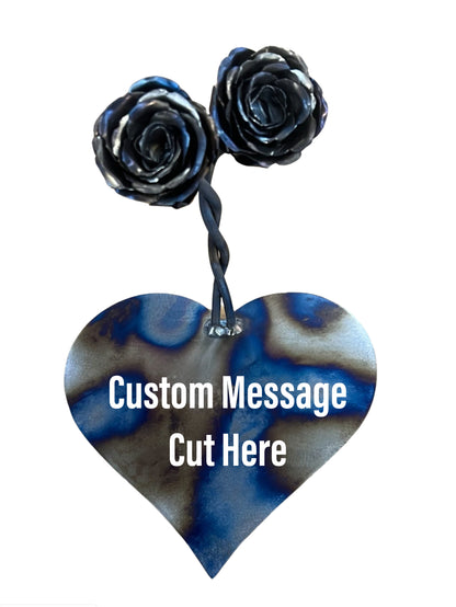 Roses with Custom Heart Base